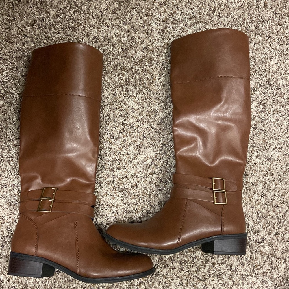 Arizona Jean Co..Cognac tall boots size 9